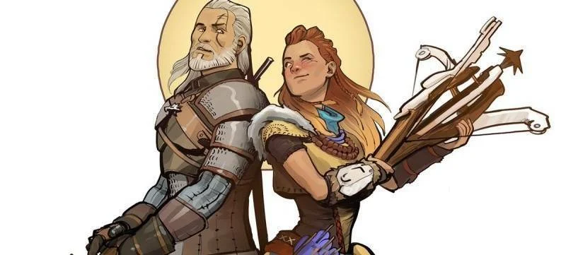 CD Projekt RED pogratuloval Guerrilla Games ke hře Horizon, pěkné artworky s Geraltem a Aloy