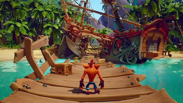 Představení pirátského levelu hry Crash Bandicoot 4: It’s About Time