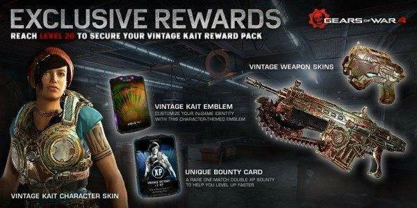 Získejte díky betě zajímavé odměny do Gears of War 4