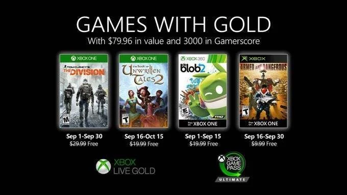 Oznámeny zářijové hry v nabídce Xbox LIVE Gold