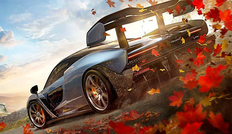 Ukázka podzimu ze hry Forza Horizon 4