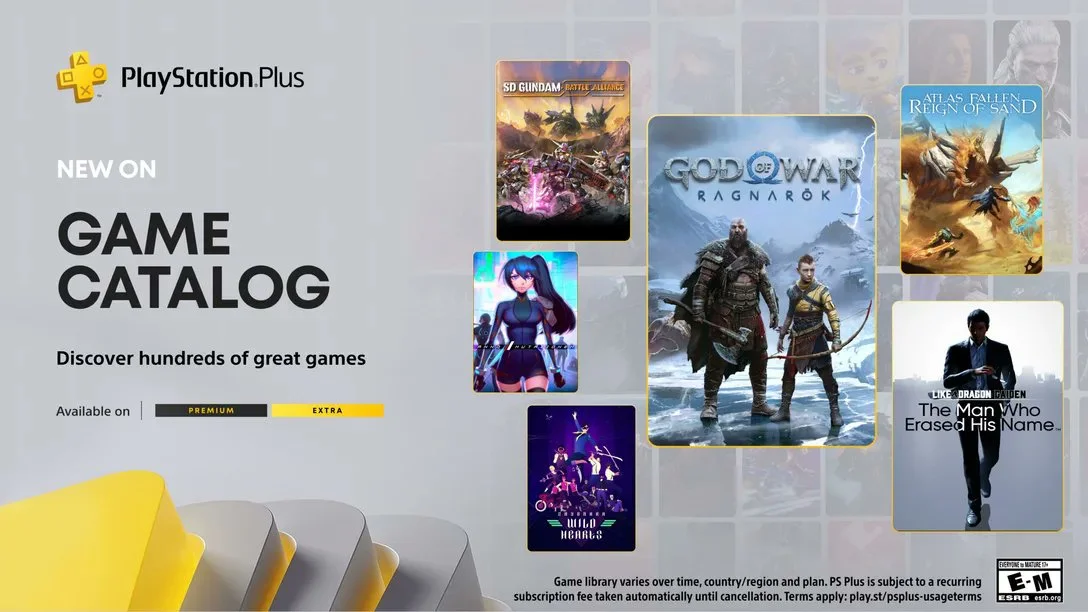 Sony oznámila nové hry do předplatného PlayStation Plus Extra a Premium – God of War Ragnarok, Indiana Jones and the Staff of Kings nebo Atlas Fallen