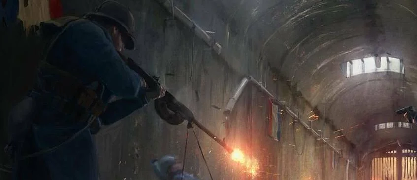 Francouzská armáda na artworku z akce Battlefield 1