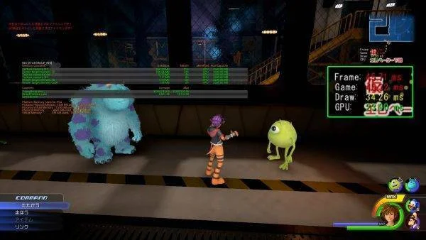 Unikly obrázky z Kingdom Hearts III ukazující svět filmu Příšerky s.r.o.
