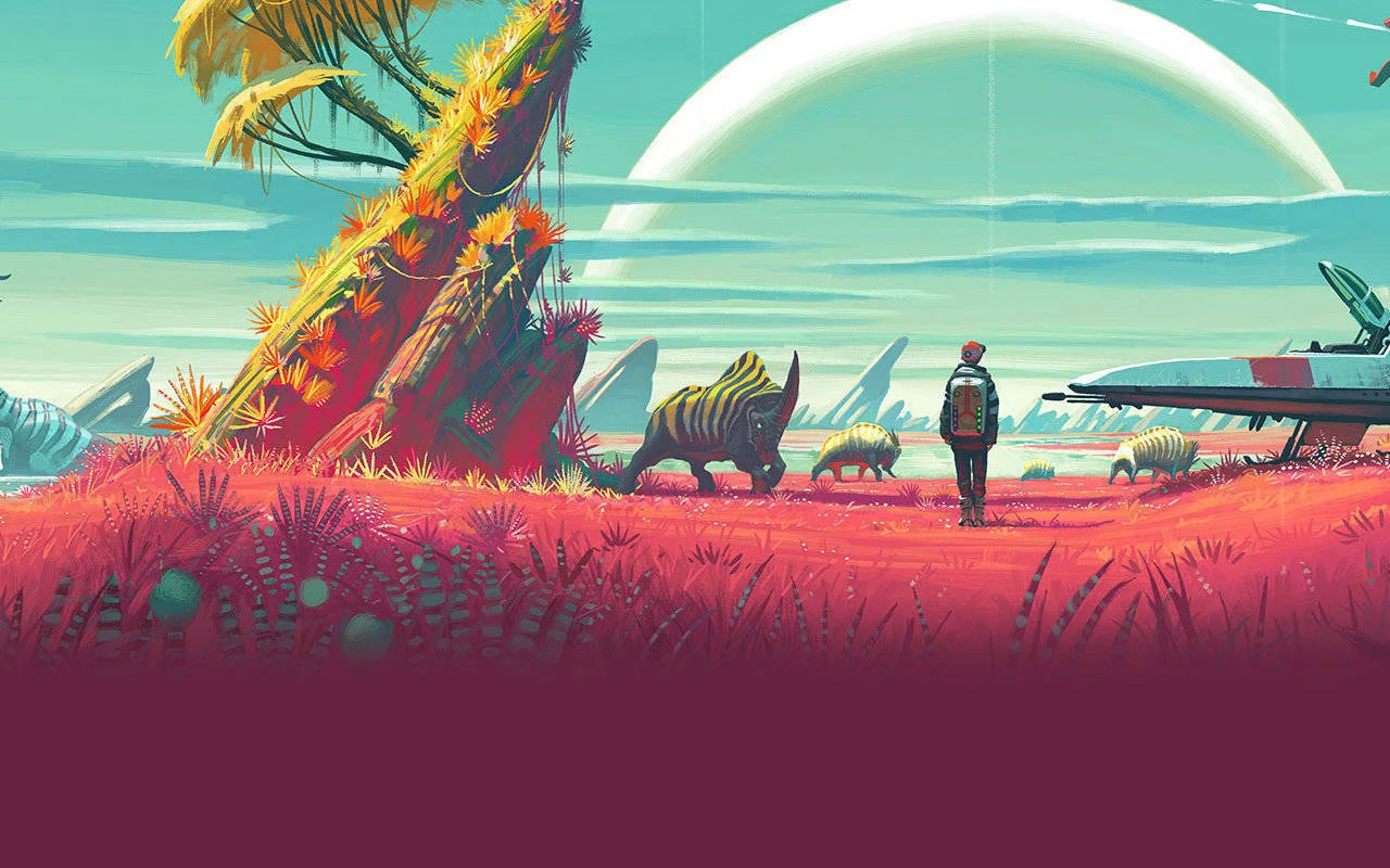 Hodina z hraní hry No Man's Sky