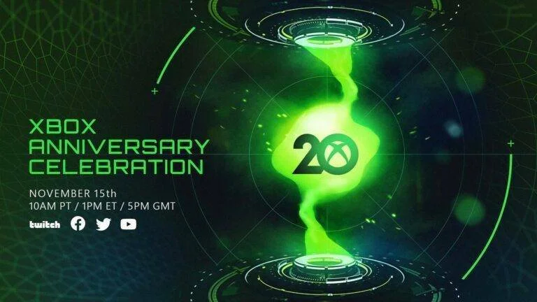Microsoft oznámil speciální stream k 20. výročí Xboxu