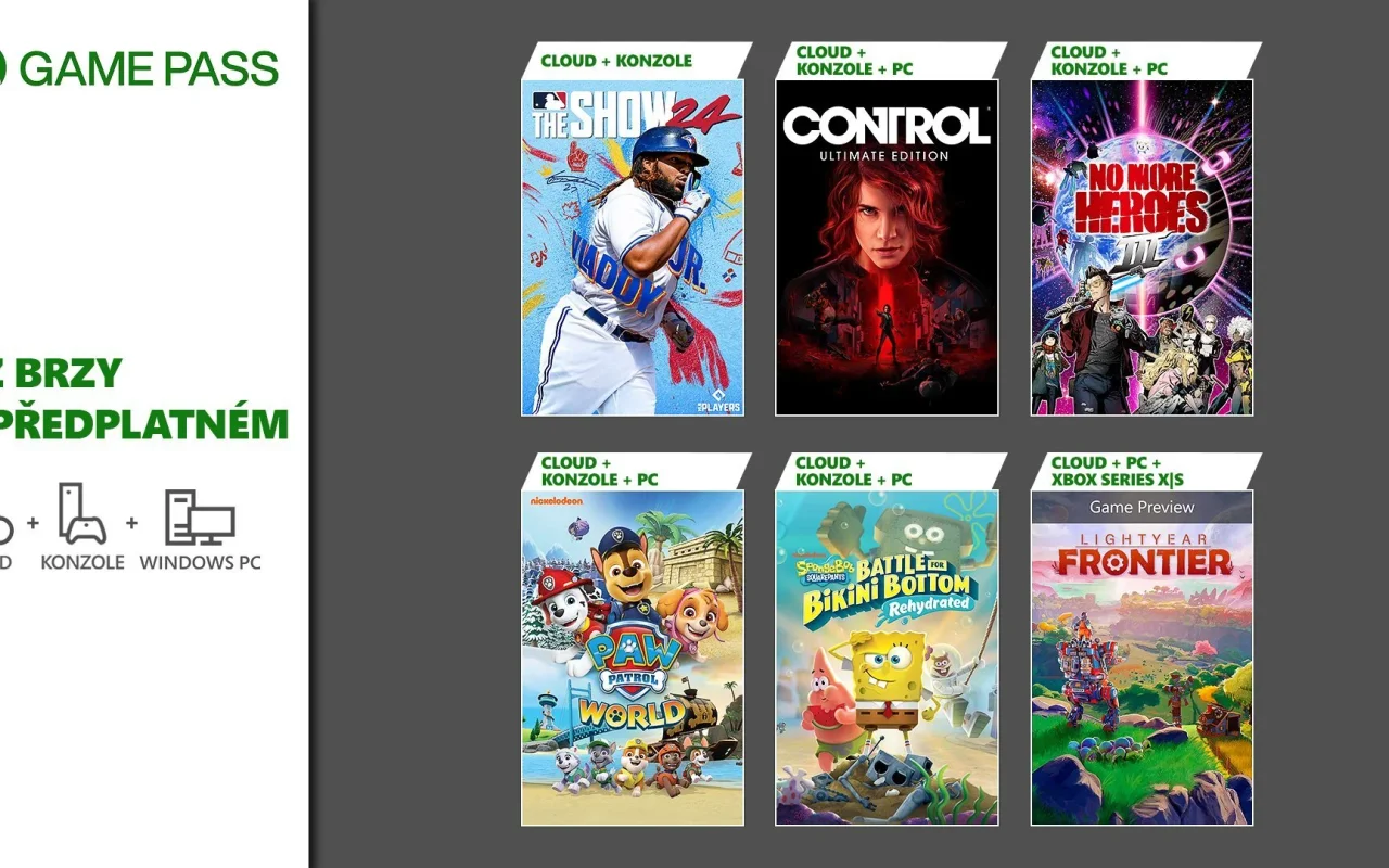 Oznámeny nové hry pro Game Pass – Control, Warhammer 40,000: Boltgun nebo MLB The Show 24