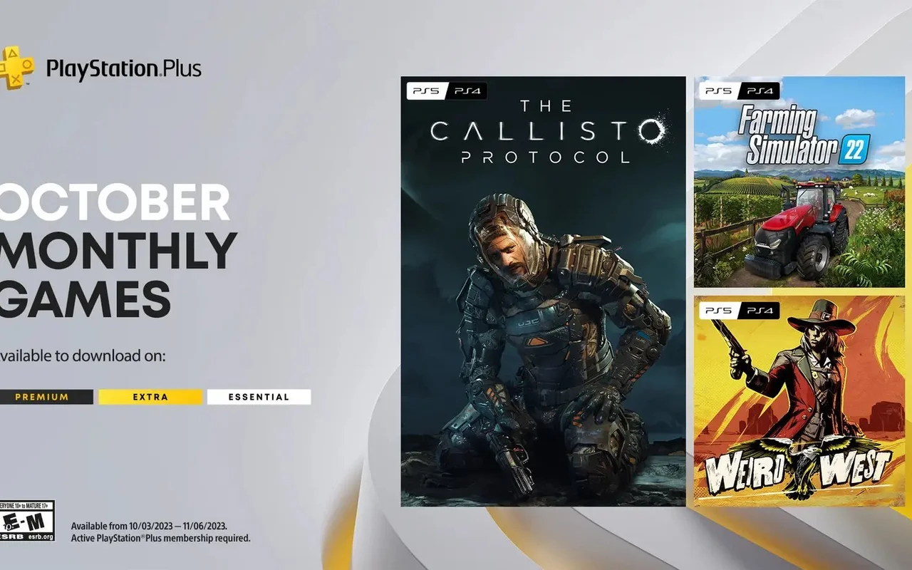 Říjnová nabídka PlayStation Plus Essential nabídne horor The Callisto Protocol i Farming Simulator 22