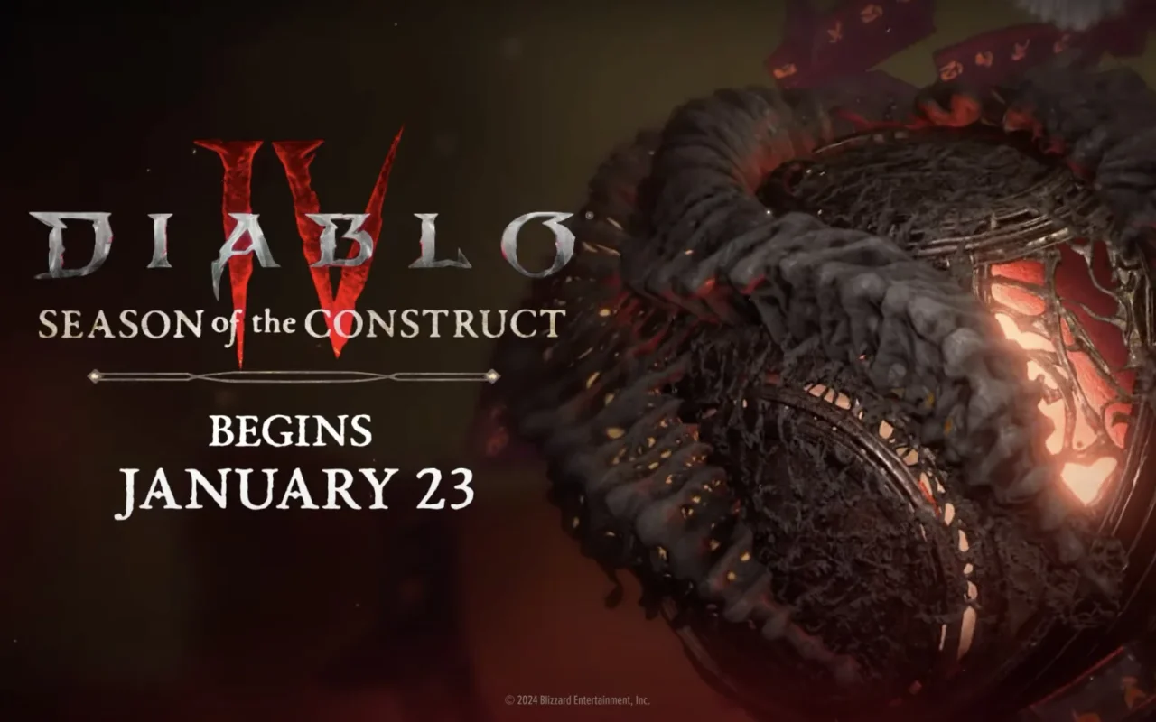 Blizzard oznámil třetí sezónu hry Diablo IV Season of the Construct, začne příští týden