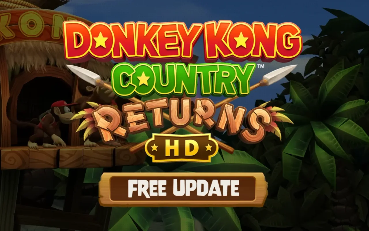 Plošinovka Donkey Kong Country Returns HD dostala nový update, přidává Dixie Kong a Switch 2 vylepšení