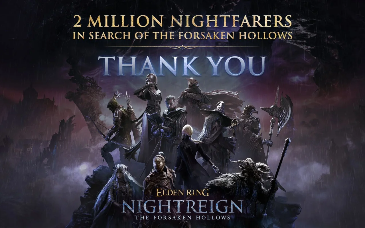 Rozšíření The Forsaken Hollows pro Elden Ring Nightreign dokázalo oslovit už 2 miliony hráčů