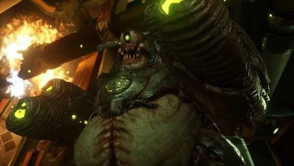 Gameplay video na DOOM 4 ukazující záběry z multiplayeru