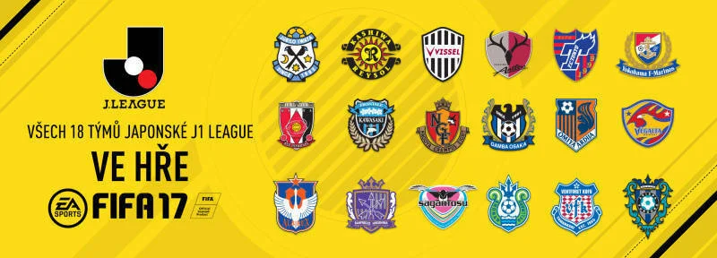 Ve hře FIFA 17 se objeví japonská liga