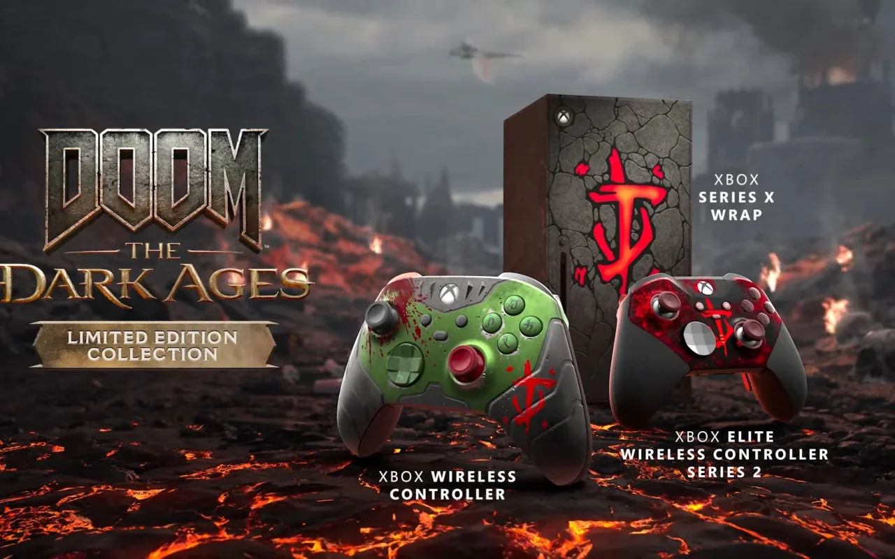 Oznámeno Xbox příslušenství s motivem akce DOOM: The Dark Ages