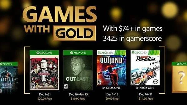 Oznámeny prosincové hry pro Zlaté členy na Xboxu