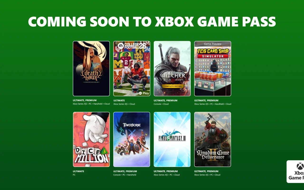 Nové hry pro Game Pass - Kingdom Come: Deliverance II nebo Zaklínač 3: Divoký hon