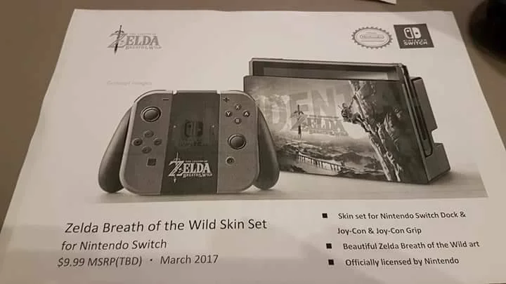 Zřejmě na internet unikly fotky příslušenství pro Nintendo Switch