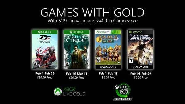 Oznámena únorová nabídka Xbox Live GOLD