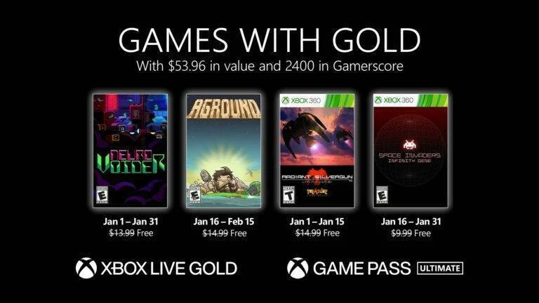 Oznámeny lednové hry pro Xbox Live Gold