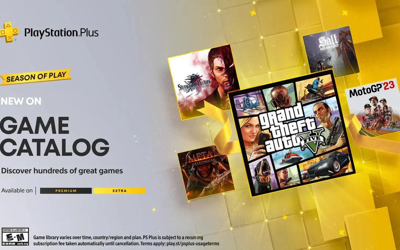 Sony oznámila nové hry do předplatného PlayStation Plus Extra a Premium – Grand Theft Auto V, MotoGP 23 nebo Stranger of Paradise: Final Fantasy Origin