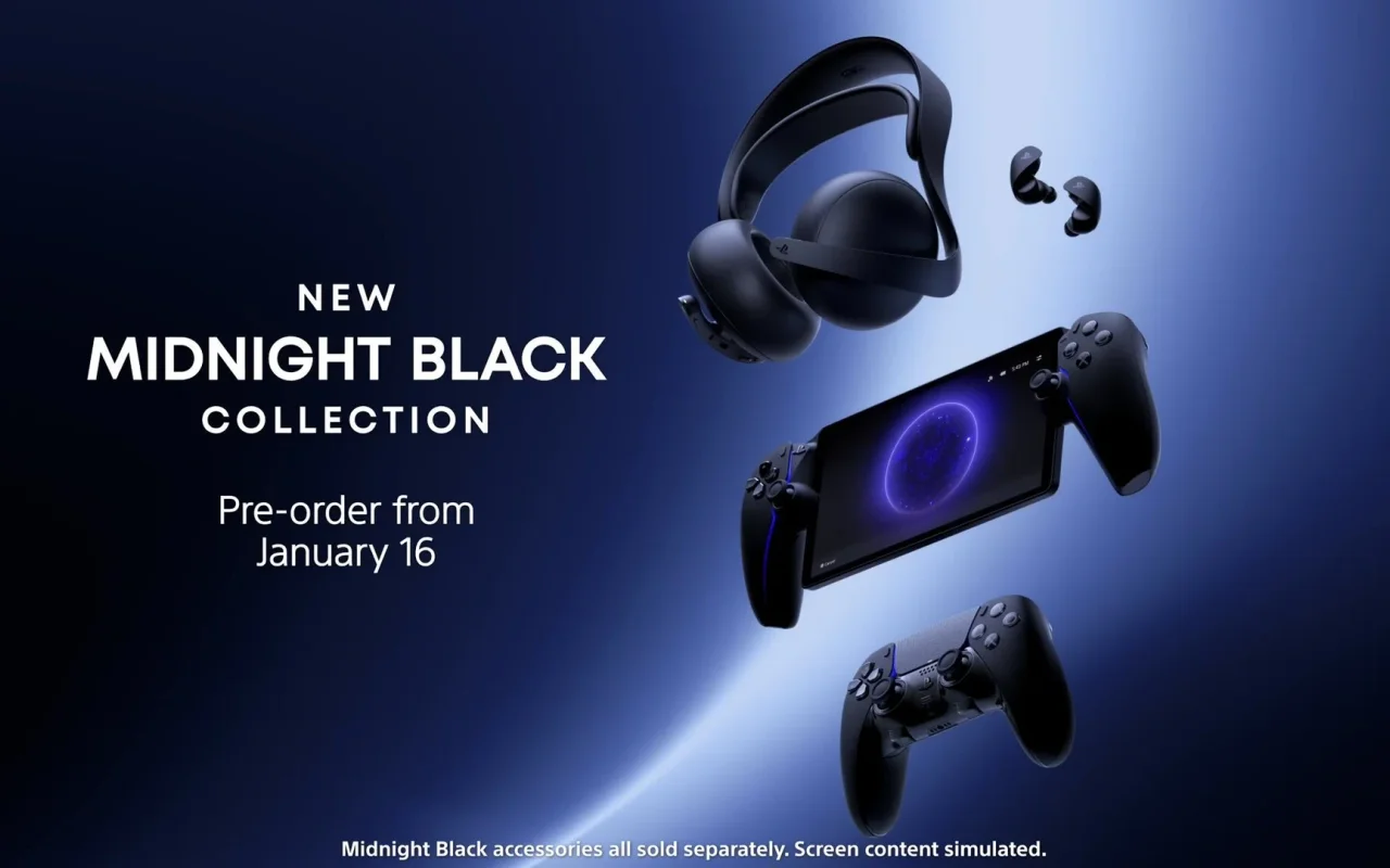 Další příslušenství pro PlayStation 5 bude dostupné v černé barvě Midnight Black