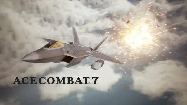 Záběry z VR části hry Ace Combat 7