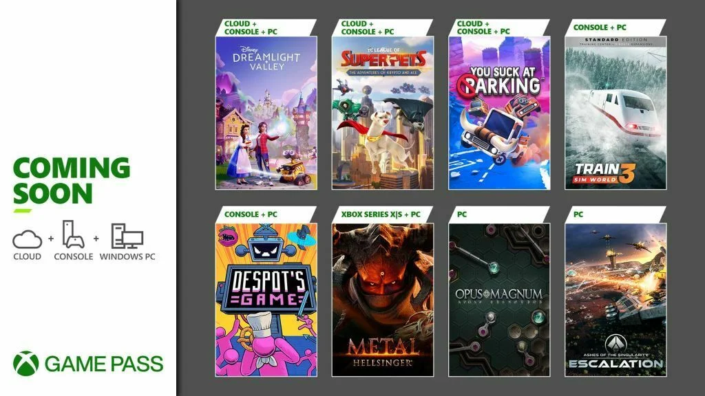 Game Pass brzy obohatí hry Train Sim World 3, Disney Dreamlight Valley nebo Metal: Hellsinger