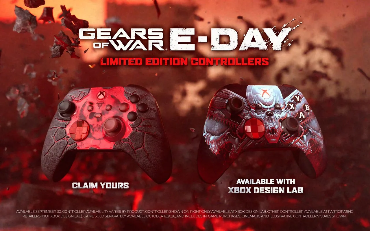 Xbox vydá dva nové gamepady inspirované akční hrou Gears of War: E-Day