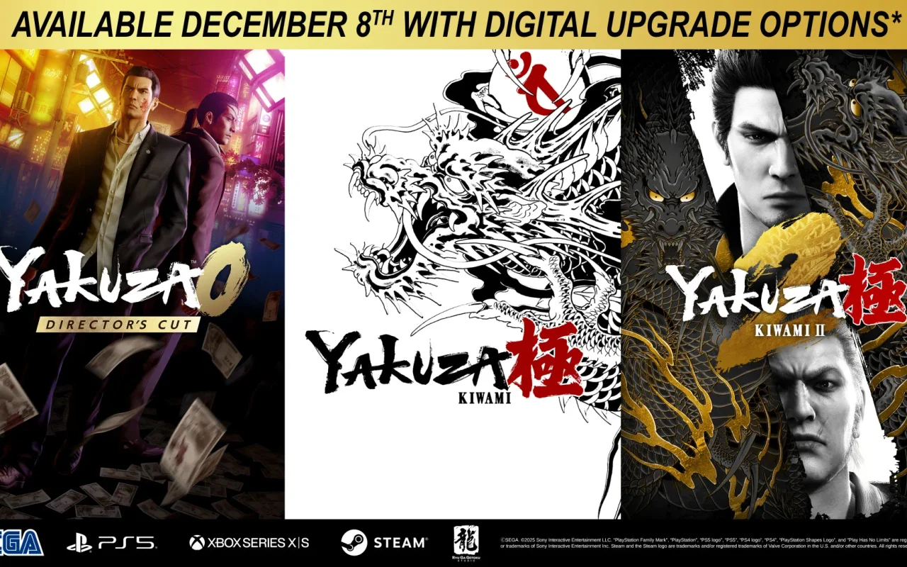 Hráči budou moci upgradovat na nové verze her Yakuza Kiwami, Yakuza Kiwami 2 a Yakuza 0