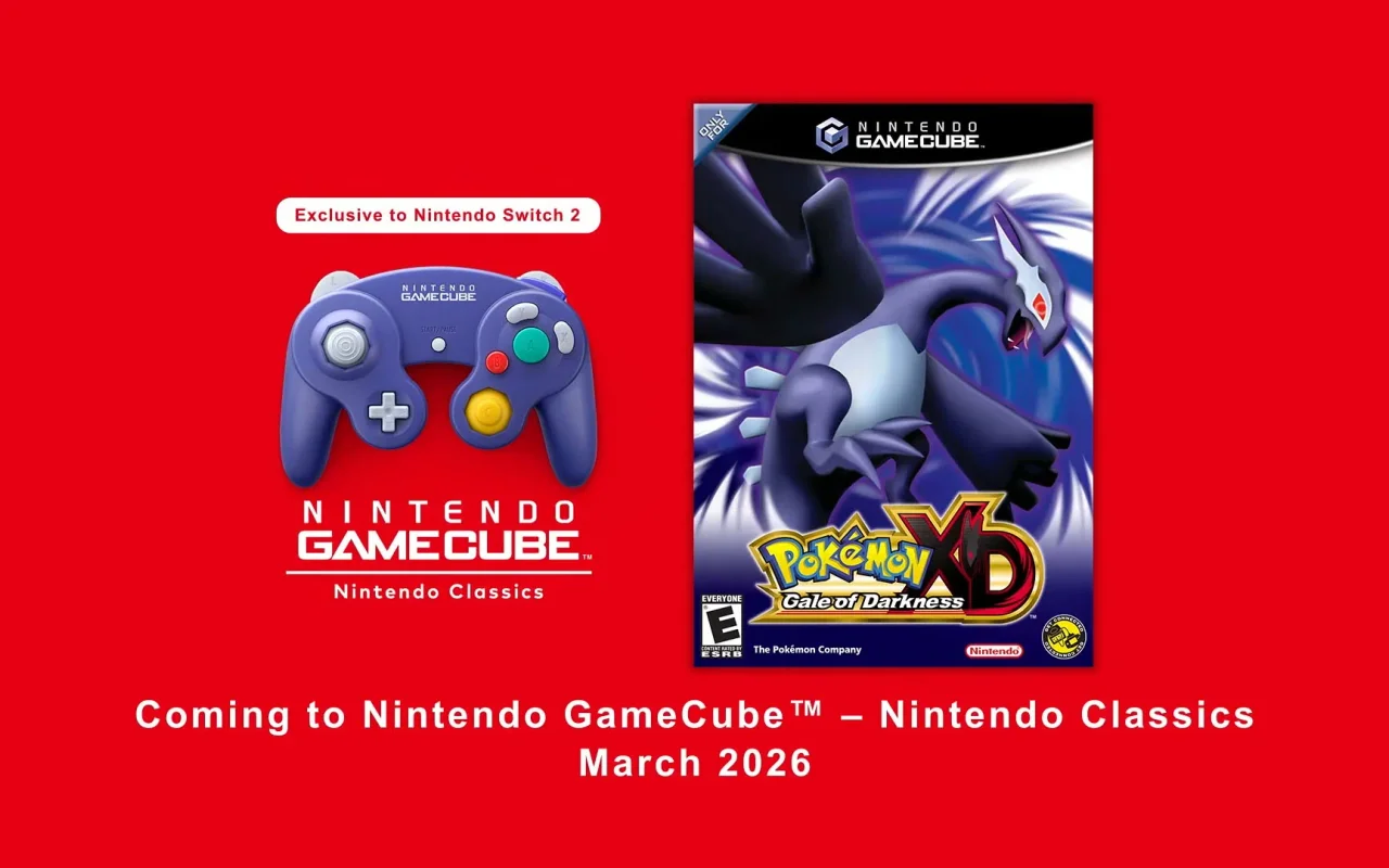 Hra Pokémon XD: Gale of Darkness vyjde pro konzoli Nintendo Switch 2, bude v předplatném