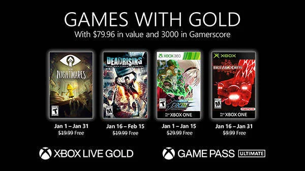 V lednové nabídce Xbox Live Gold hry Dead Rising a Little Nightmares