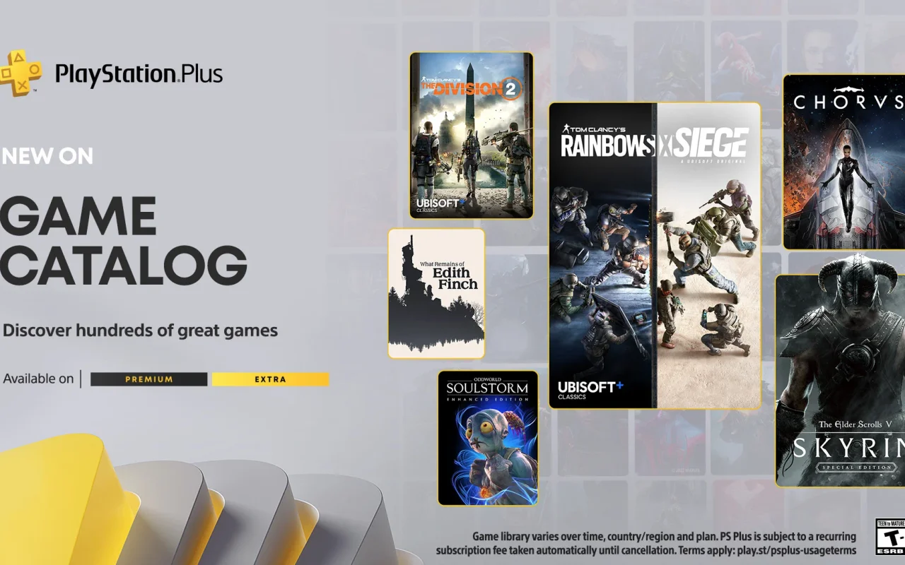 V listopadu se do předplatného PlayStation Plus Extra/Premium dostane Skyrim, Chorus a další hry