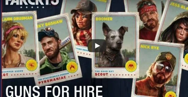 Nové trailery na Far Cry 5 ukazují důležité postavy