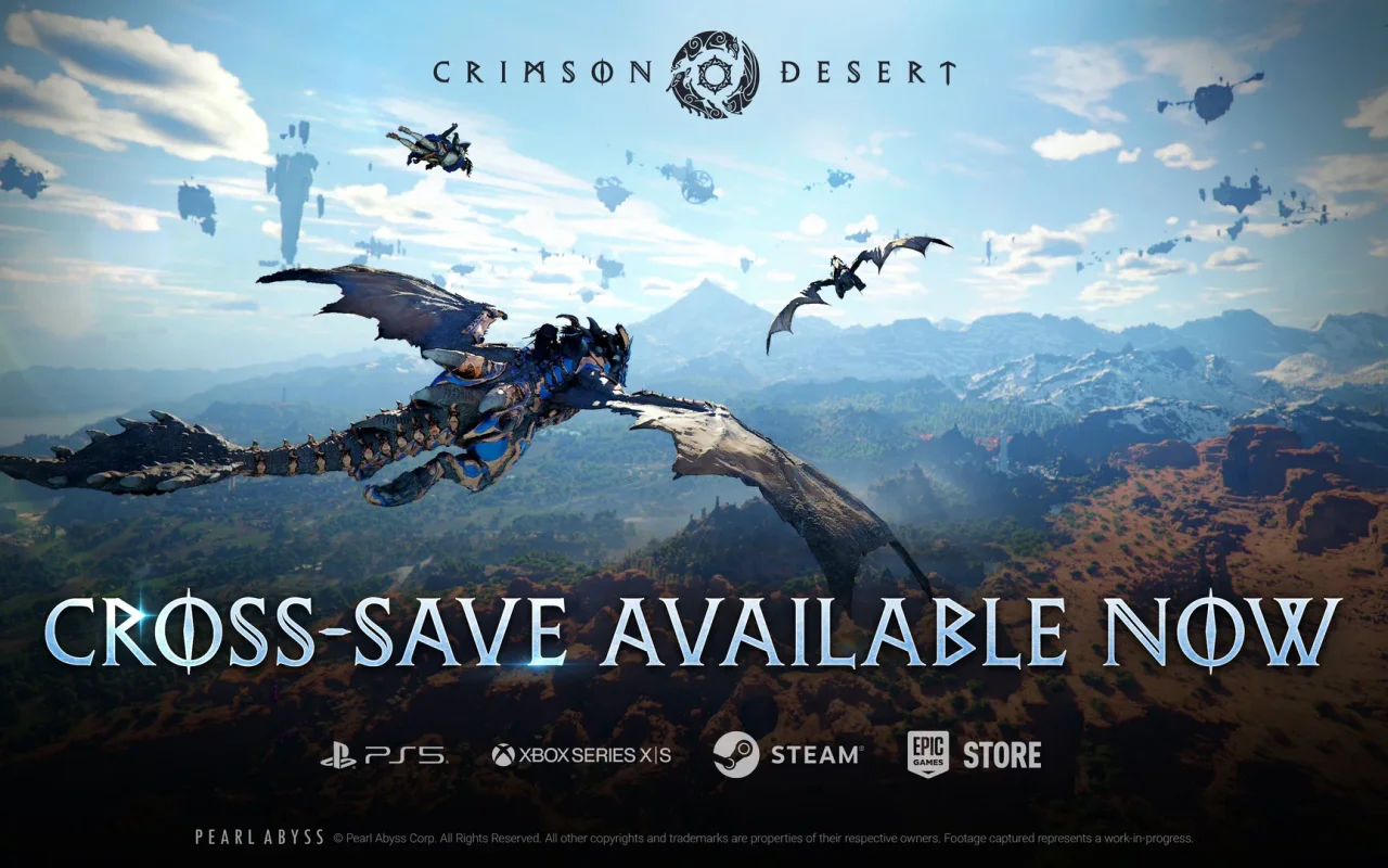 Hra Crimson Desert dostala cross-save podporu