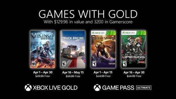 Oznámeny dubnové hry pro Xbox Live Gold