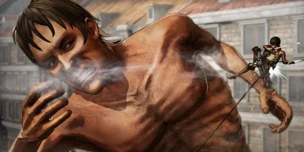Gameplay videa z akce Attack on Titan