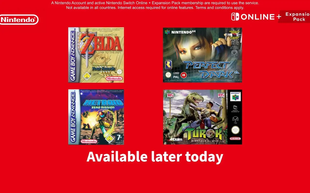 Nintendo oznámilo nové hry do svého online předplatného - Metroid: Zero Mission nebo Perfect Dark