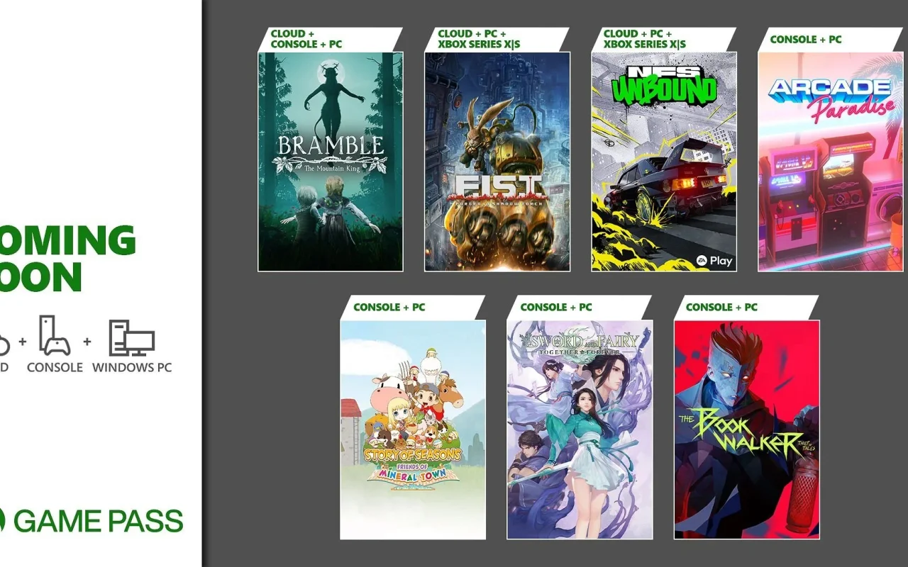 Oznámeny nové hry pro předplatné Xbox Game Pass, mezi nimi je Sword and Fairy: Together Forever nebo F.I.S.T.: Forged In Shadow Torch