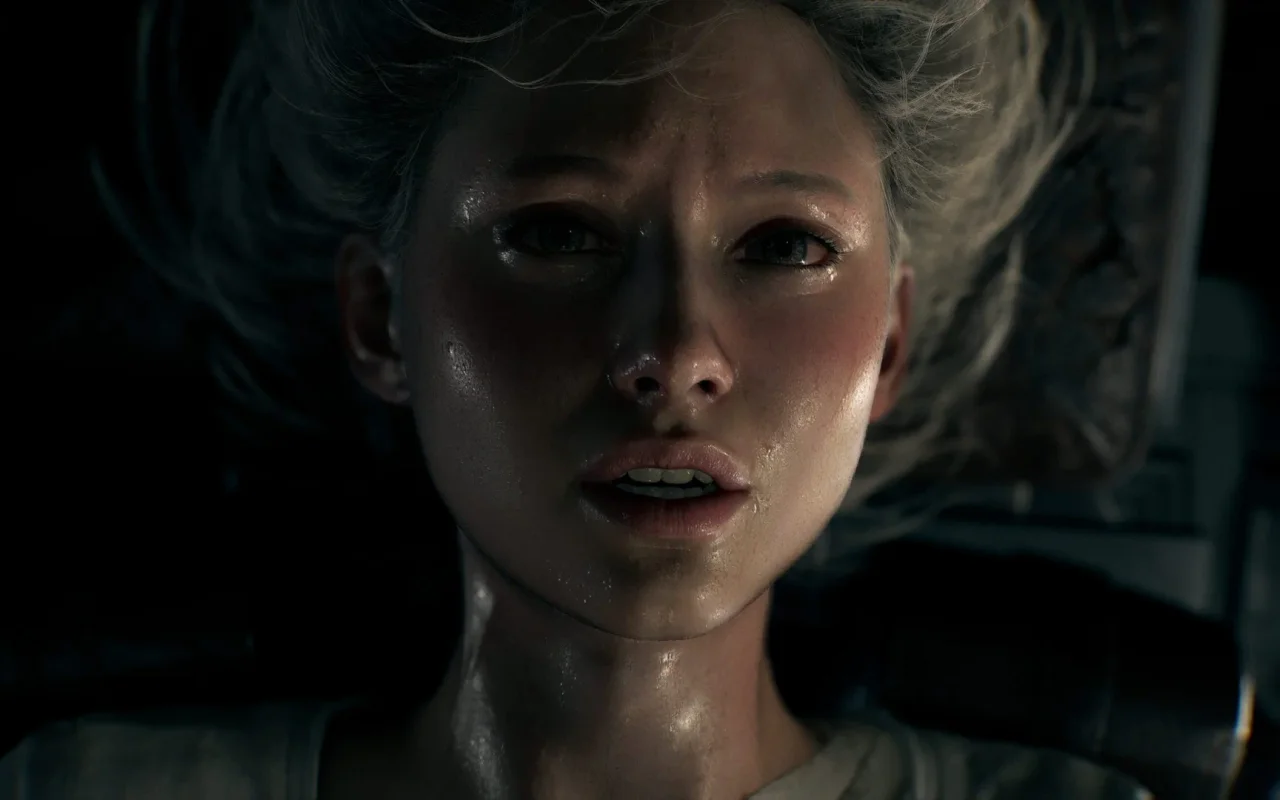 Záběry z hraní hry Resident Evil Requiem na konzoli Nintendo Switch 2