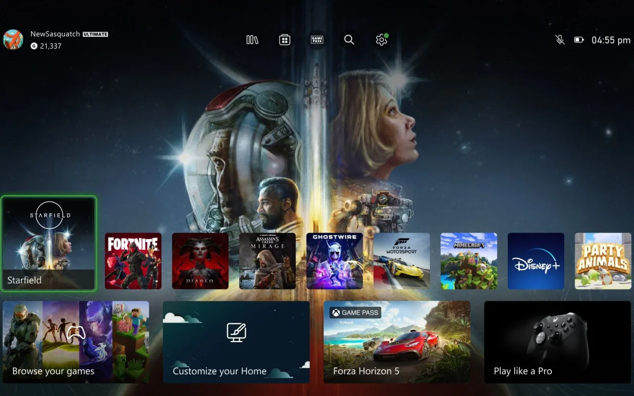 Konzole Xbox dostávají novou domovskou obrazovku