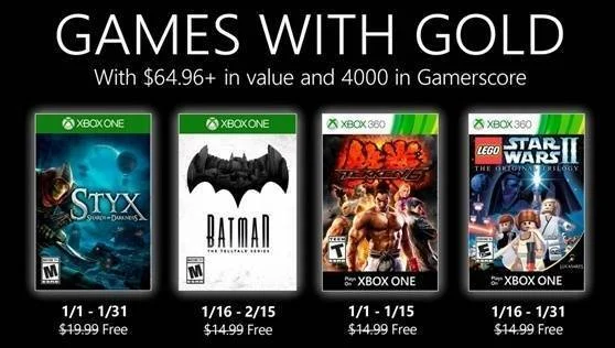Oznámena lednová nabídka pro Xbox Live GOLD