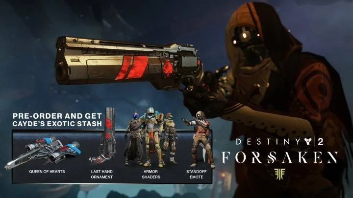 Nový trailer na Destiny 2: Forsaken ukazuje bonusy za předobjednávku