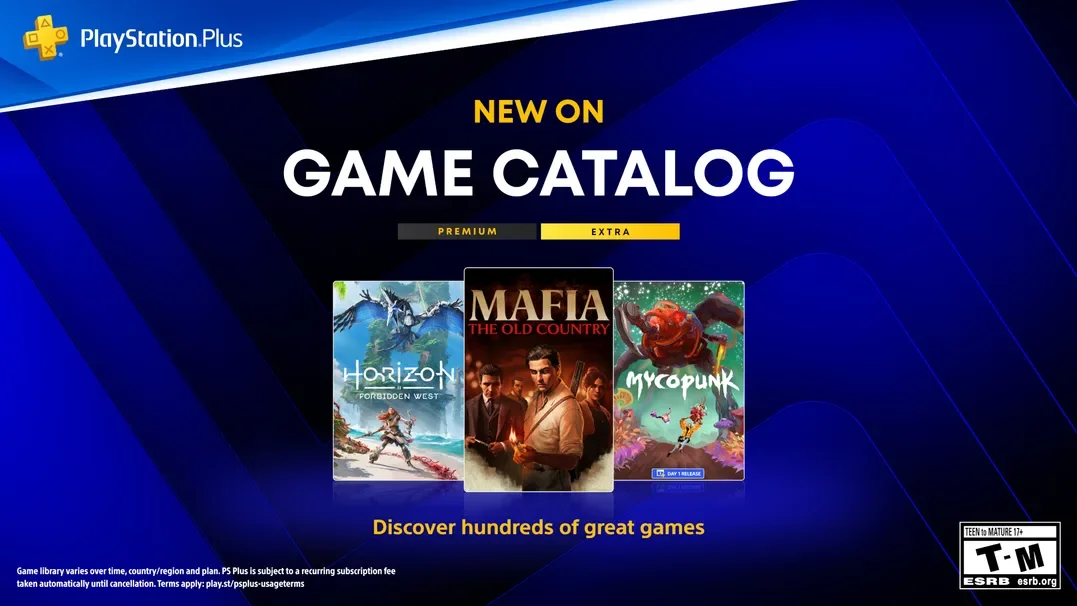 Oznámeny nové hry pro předplatné PlayStation Plus Extra a Premium - Horizon Forbidden West nebo poslední Mafia