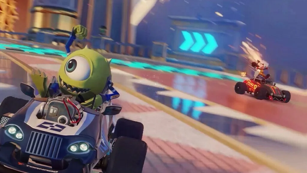 Nový trailer na závodní arkádu Disney Speedstorm, bude obsahovat obsah inspirovaný Příšerkami s.r.o. 