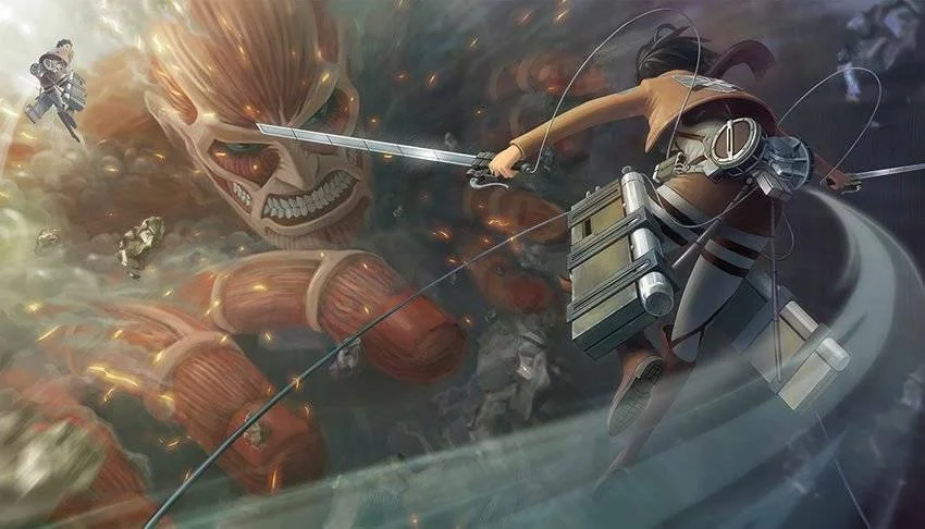 Spousta nových obrázků z akce Attack on Titan