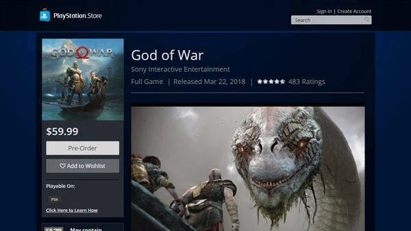 Zřejmě uniklo datum vydání pro God of War