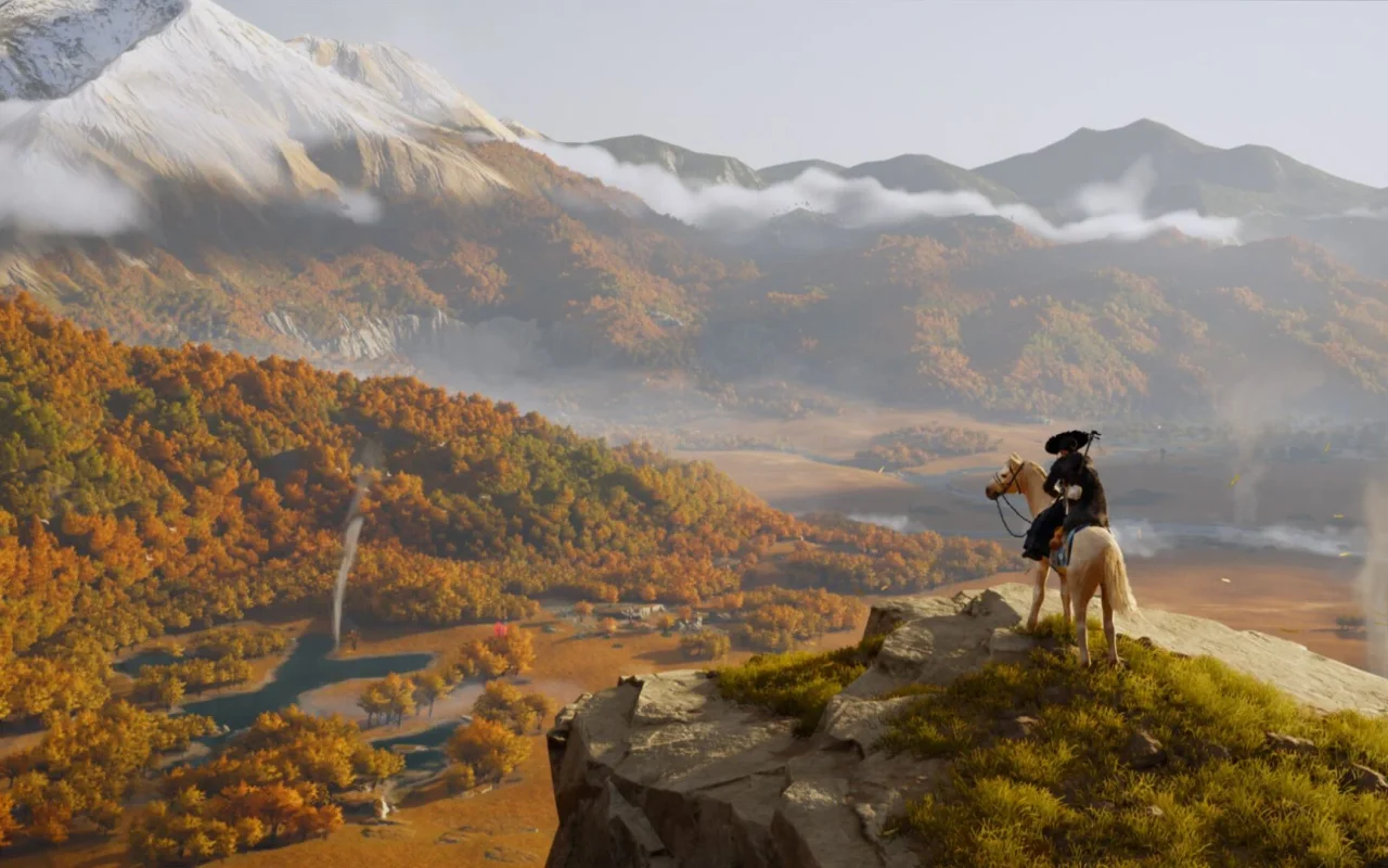 Nový trailer na Ghost of Yōtei ukazuje nádherný svět ve 4K rozlišení i podporu DualSense gamepadu 