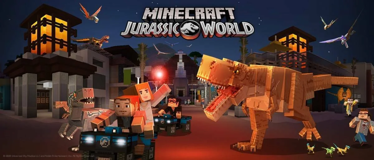 Minecraft dostává balíček s Jurským světem