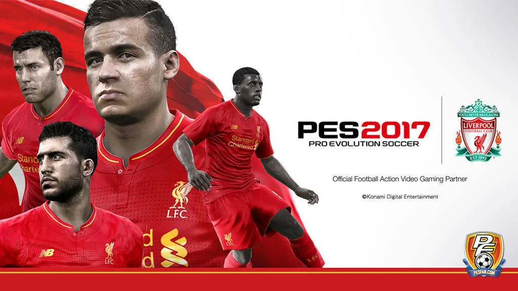 PES 2017 bude mít licenci na klub Liverpool F.C.