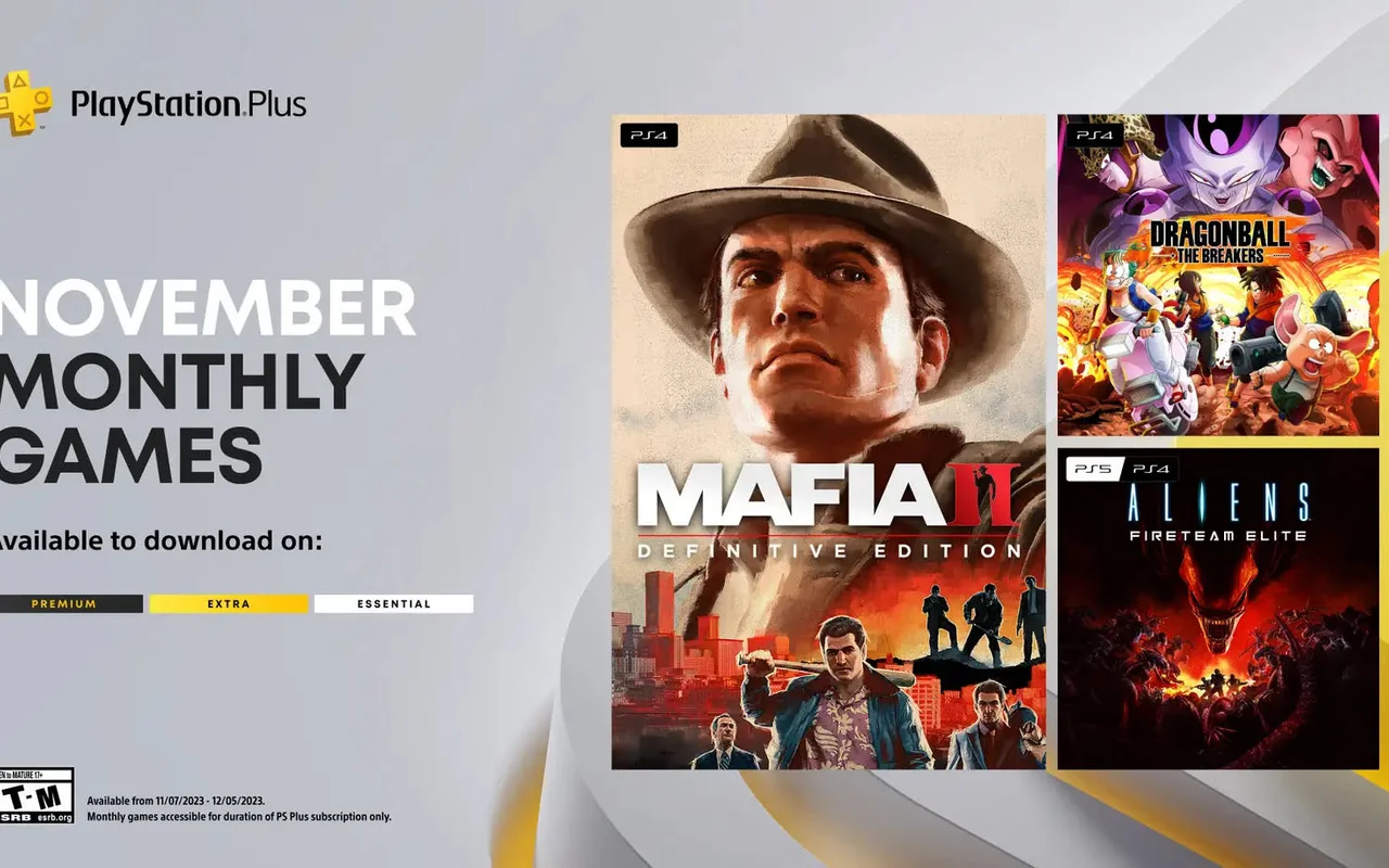 Listopadová nabídka PlayStation Plus Essential obsahuje hry Mafia II: Definitive Edition, Dragon Ball: The Breakers i Aliens Fireteam Elite